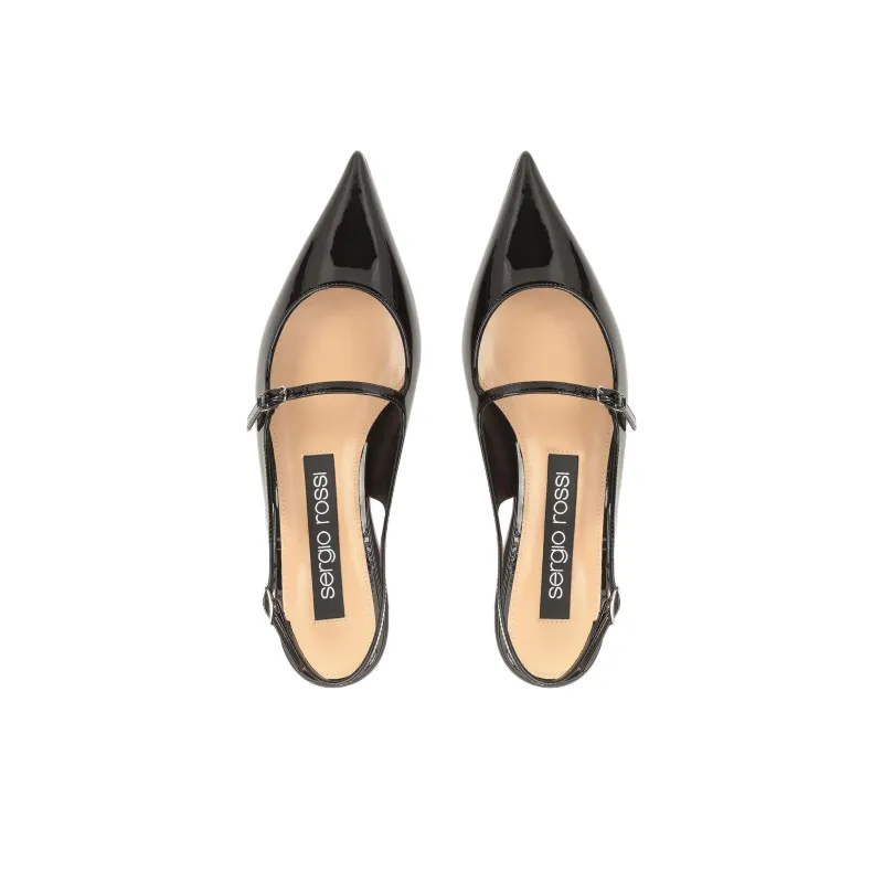 SERGIO ROSSI Godiva Casual Single Shoes Women's Black-3