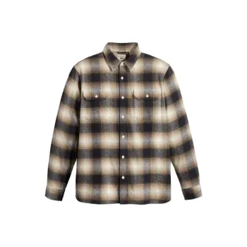 Levis Shirts Men Brown