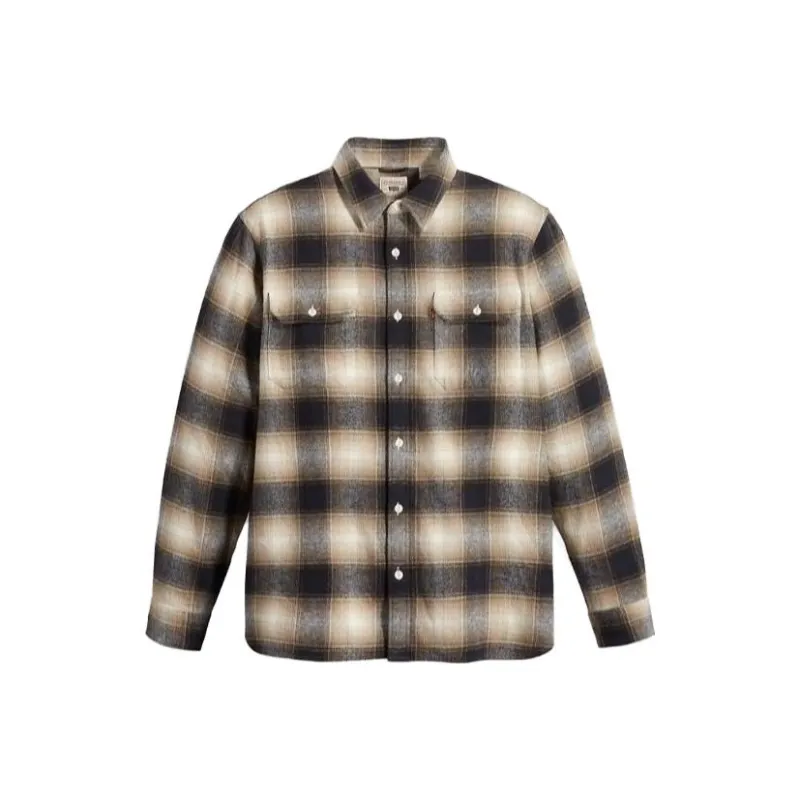 Levis Shirts Men Brown-0