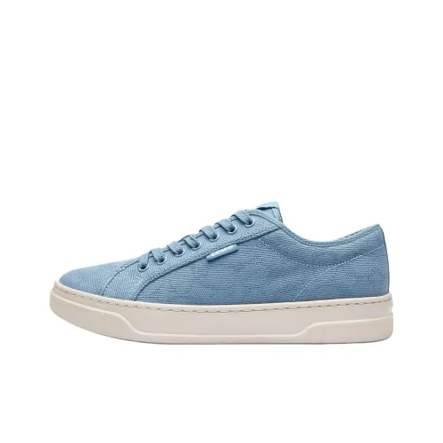 COACH Low Top Canvas Shoes Women's Blue