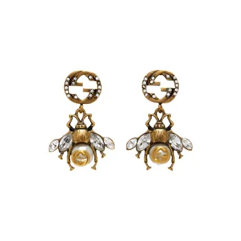 GUCCI Earrings Women's Gold