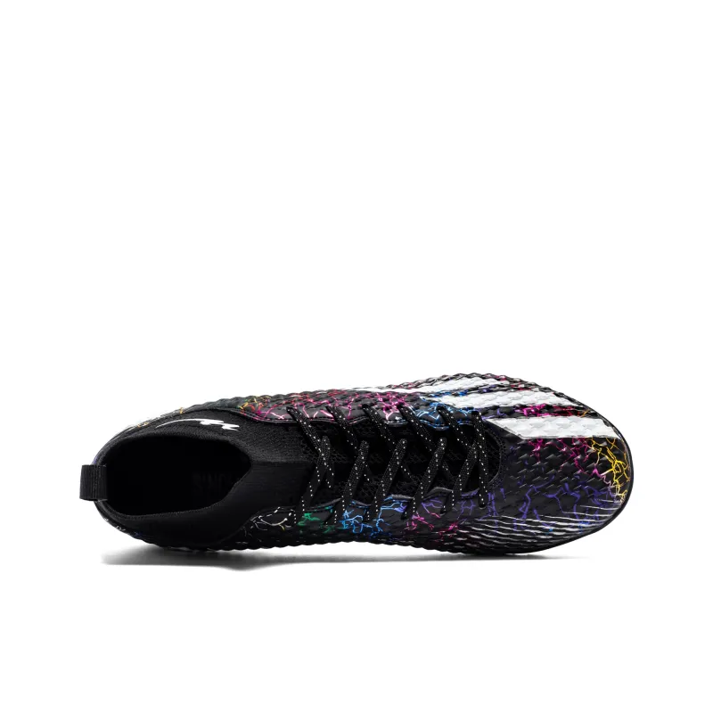 DOUBLE STAR 88 Breathable Lightweight Soccer Shoes Men's Black Silver-2