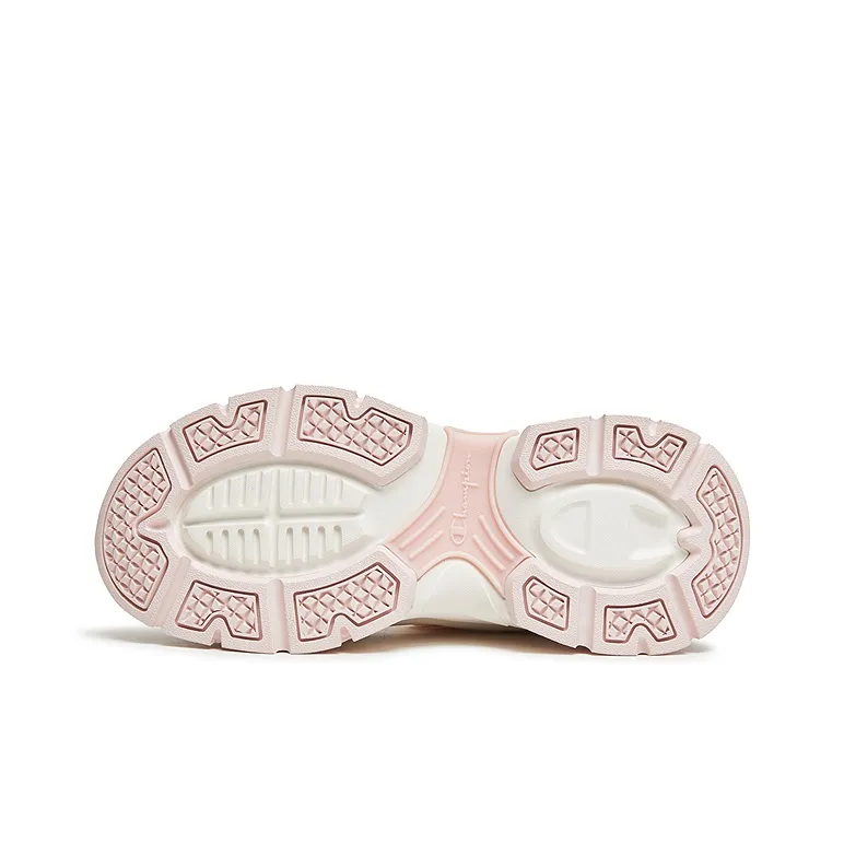 Champion Low Top Casual Shoes Women's Milk White/Light Rose Red-4