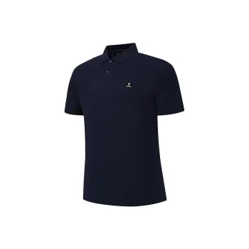 QIAODAN Polo Shirt Men's Ink Cloud Blue