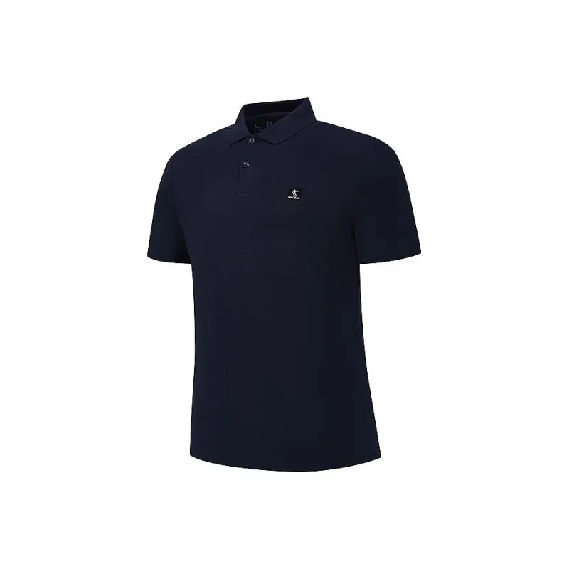 QIAODAN Polo Shirt Men's Ink Cloud Blue-0