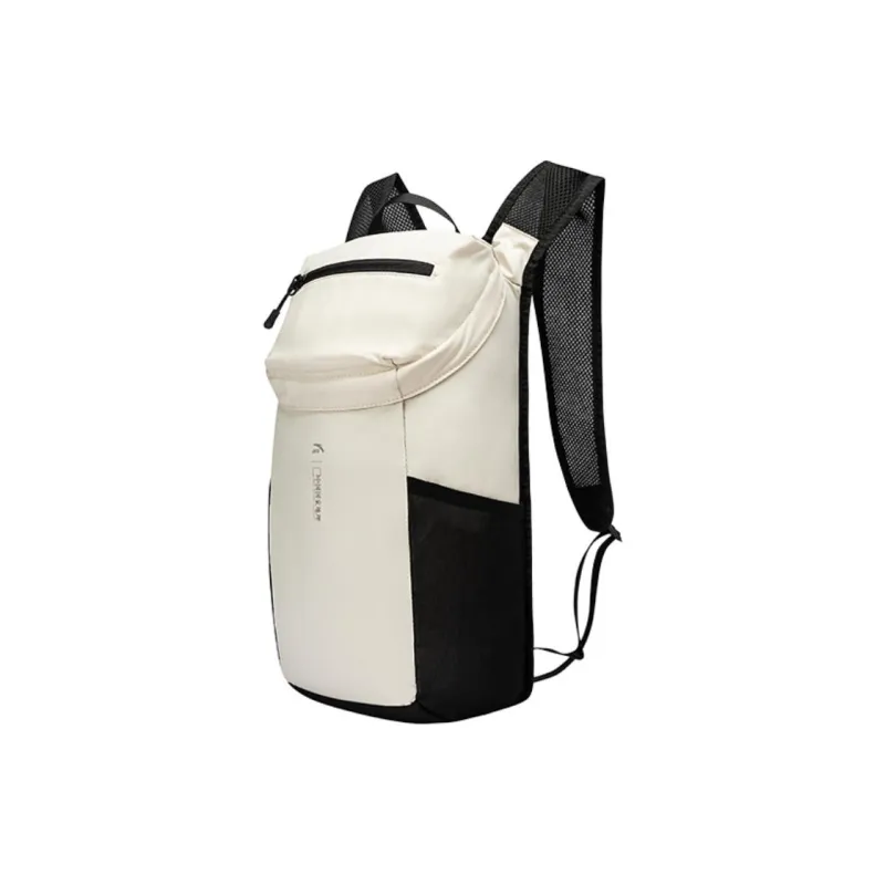 CHAOJIANTA China National Geography, Collaboration 150D Twill Backpack Unisex Light Beige Gray-1