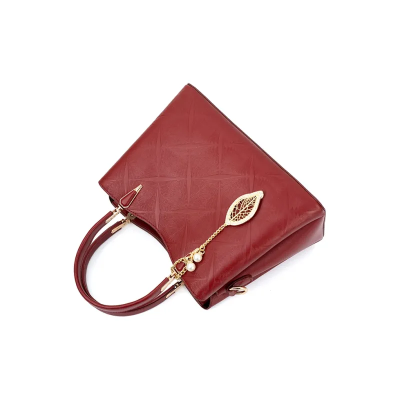 Vigno Synthetic Leather Shoulder Bag, Crossbody Bag, Handbag Women's Red-3