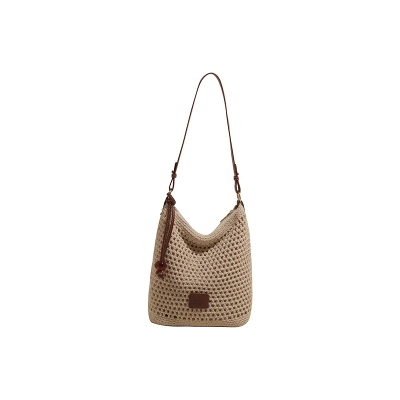 Wenpercy PU Patch Woven Shoulder Bag Regular Women's Multicolor-6