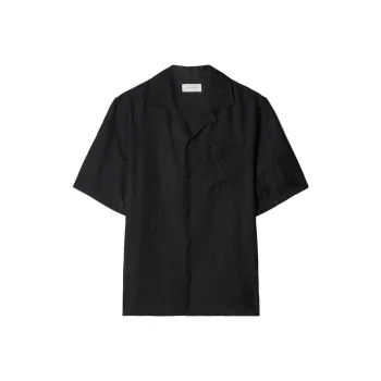 OFF WHITE Logo Jacquard Camp Collar Shirt
