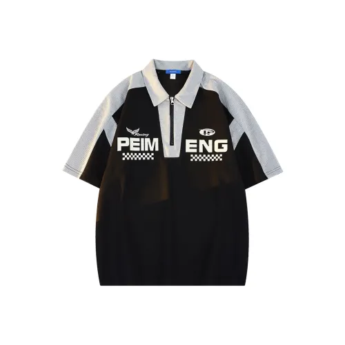 PEIMENG 남녀공용 폴로 셔츠