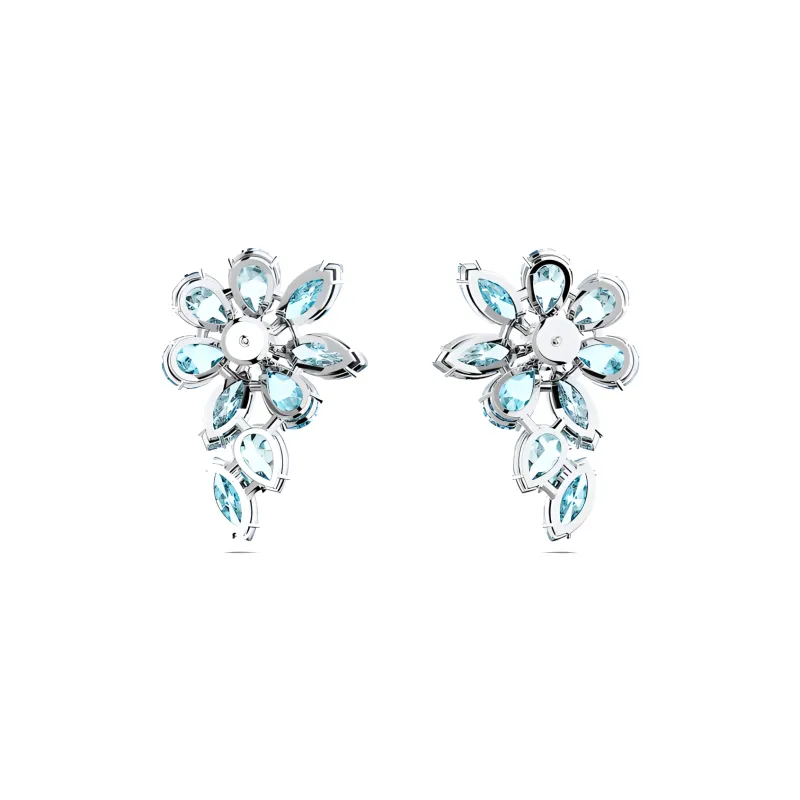 Swarovski Gema Earrings Women's Blue-3