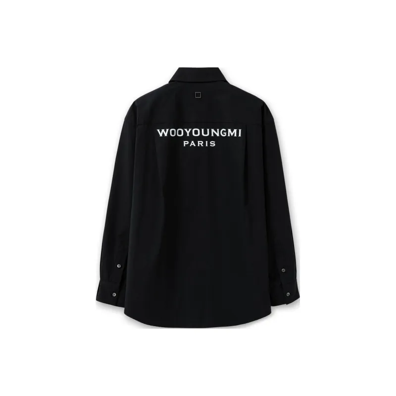 WOOYOUNGMI SS25 Shirt Men's Black-0