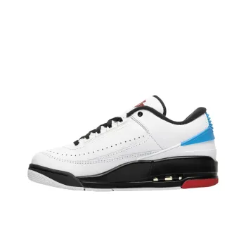 Jordan Air Jordan 2 Anti Slip Wear Resistant Low Top Vintage Basketball Shoes Unisex White