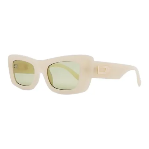 Le Specs Bioplastic Rectangular sunglasses ports Unisex Ivory