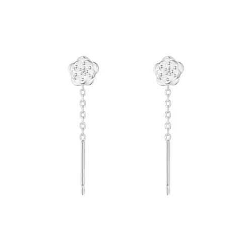 QUIET LOVE S925 Silver Stud Drop Earrings Women's