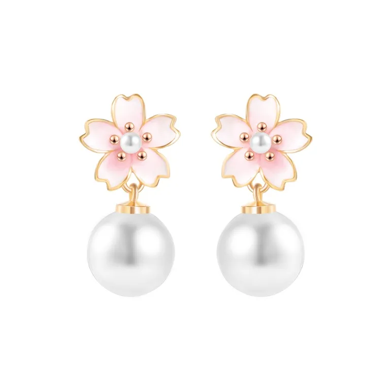 Branded Jewelry Pearl Earrings Women's-0