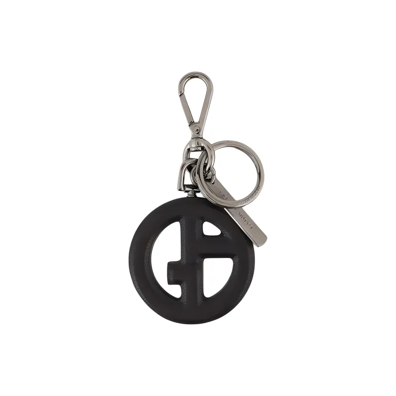 GIORGIO ARMANI Logo plaque Keyring-0