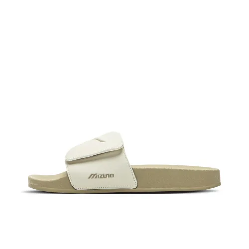 Mizuno Slide Slippers Unisex Ecru