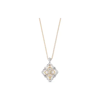 BUCCELLATI Gold White Gold Brown Pendants Women's Gold