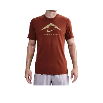 Nike Dri Fit Trail T Shirt Men's Brown