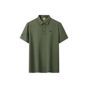 Jeep Small Logo Business Loose Fit Short Sleeved Casual Polo Shirt Unisex