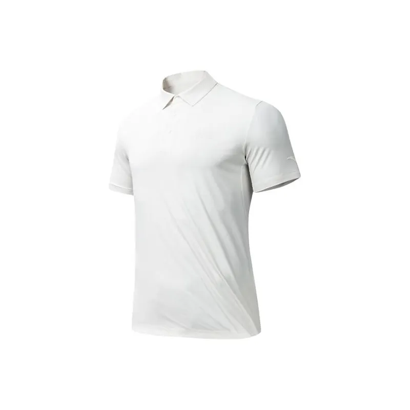 Anta Outdoor Collection Polo Shirt Men's Cassia Stone White-0