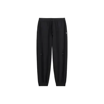 PEACEBIRD MEN Knitted Fabric Casual Pants Unisex Black