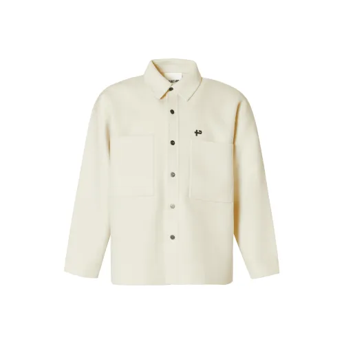 PROJECTJOIN THE fit'S EYE WOOL SHIRT Unisex Beige