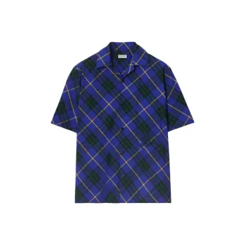 Burberry Checkered Short Sleeve Shirt