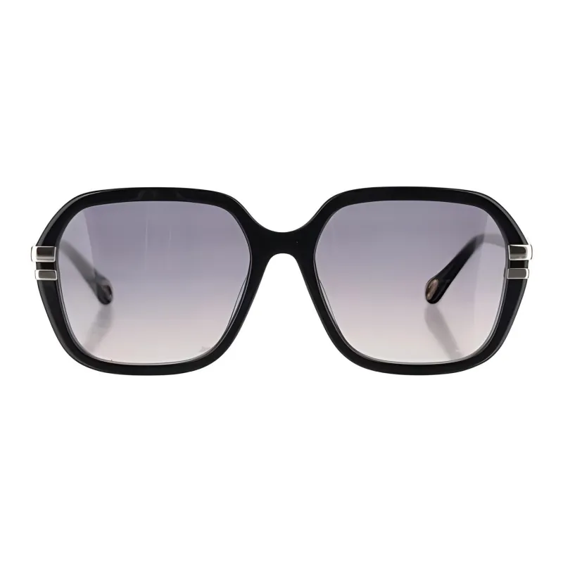 Chloe Acetate Square Sunglasses Women's Black-1