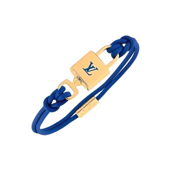 LOUIS VUITTON Calfskin Metal Bracelets Men's Multicolor