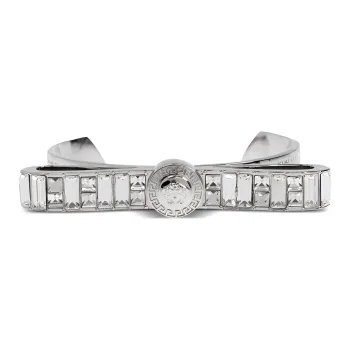 VERSACE Embellished Open Cuff Bracelet