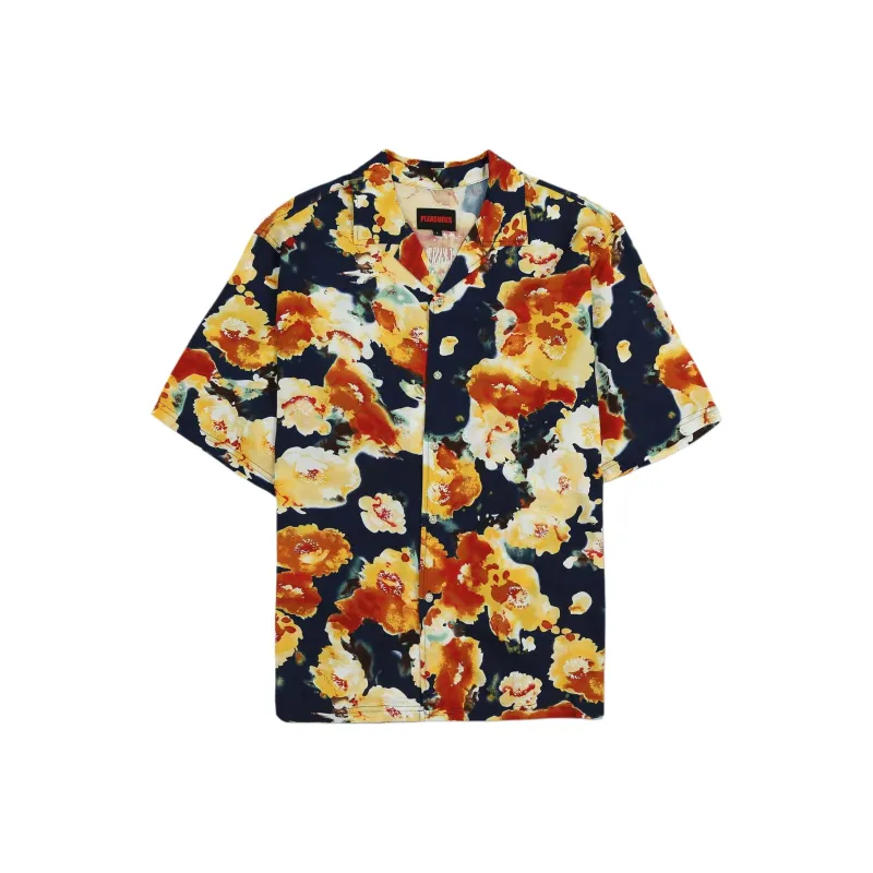 PLEASURES Portion Button Down Shirt-0