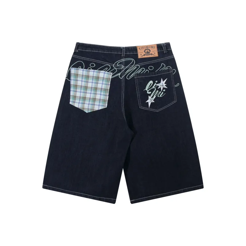 VINMUK Denim Shorts Unisex Blue-1