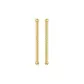 [4 Pcs]Gold 10mm Silver Ear Rods