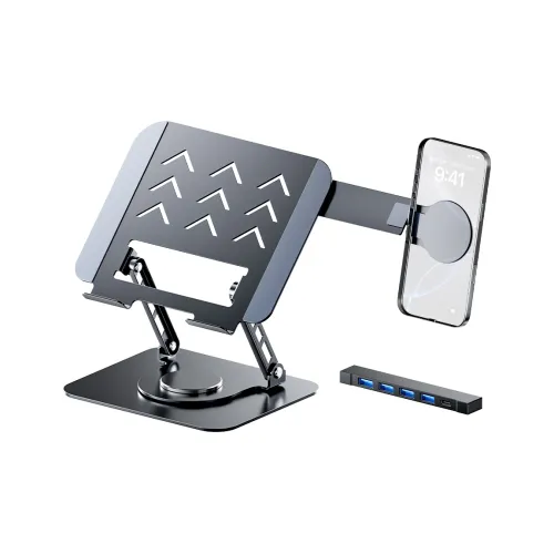 Magic Multiplier Tablet Stands Rotatable Metal Multifunction Magnetic Docking Station