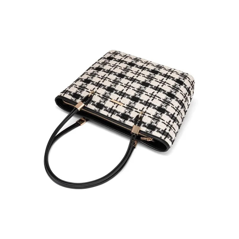 CLEVER& KETCH PU Tote Underarm Shoulder Bag Women's Black-6