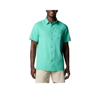 Columbia PFG Slack Tide Shirt Men's Enamel Green