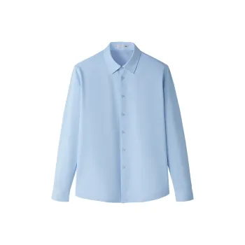 HLA Long Sleeved Shirt 24 Fall And Winter New Fleece Warm Solid Color Top Men's