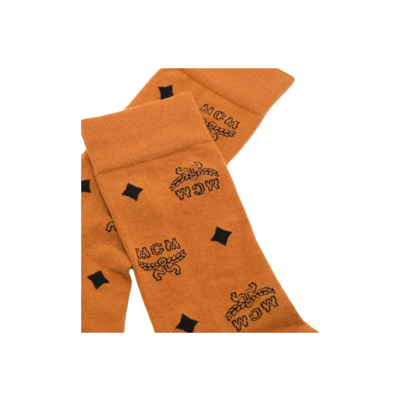 MCM FW22 Knee-High Socks Unisex 1 Pack Brown-1