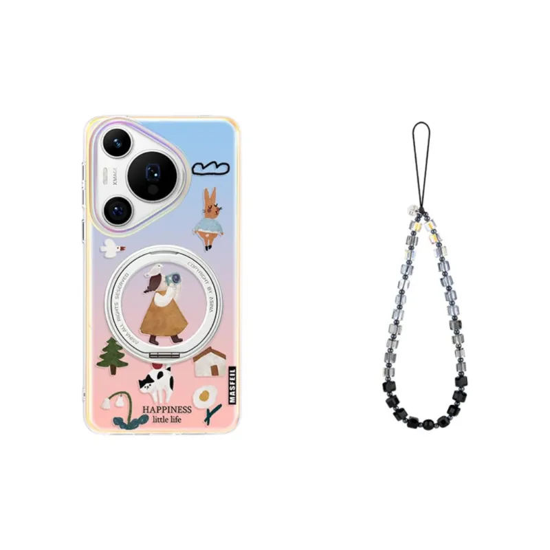 Marsfield Acrylic Material 360 Rotating Magnetic Stand Case Phone Cases Compatibility Huawei P70/70 PRO Trendy-7