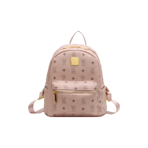 Jade En Plus PU Backpack Regular Women's Mist Pink/Jade Frost White/Chestnut Brown
