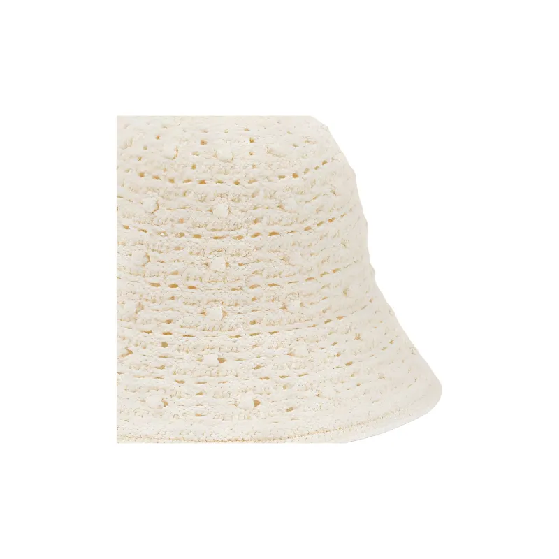 Loro Piana Abaca Bucket Hats Women's Cream Almond-2