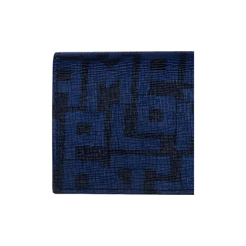 LONGCHAMP Le Pliage LGP Cow Leather Wallet Women's Black Blue Multicolor-2