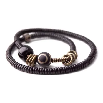 MUXIANG Wooden Bracelets Unisex