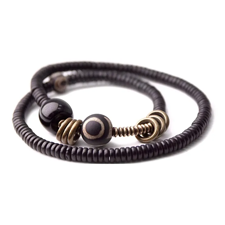 MUXIANG Wooden Bracelets Unisex-0