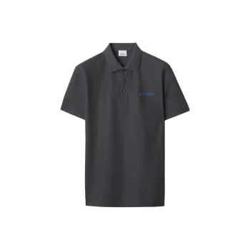 Burberry Polo Shirt Men's Dark Gray