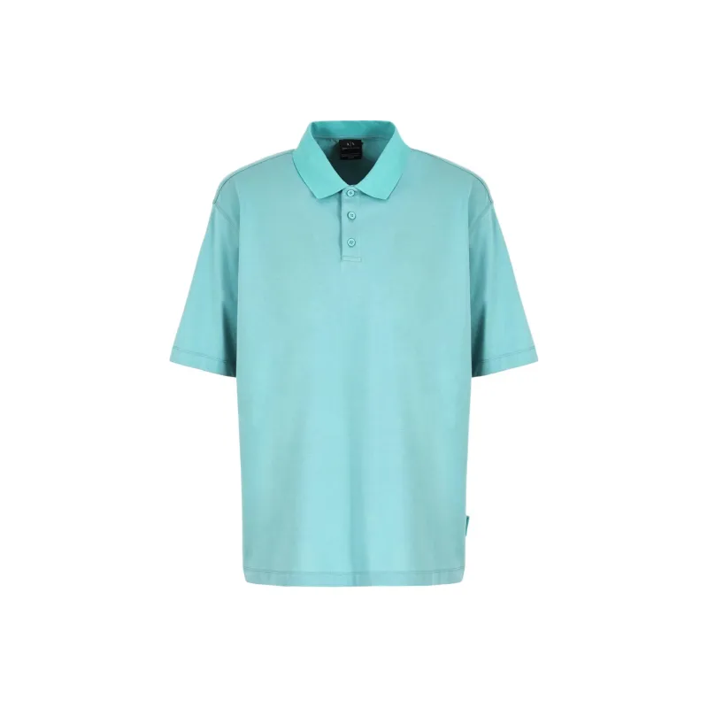 ARMANI EXCHANGE SS24 Polo Shirt Men's Lake Green-0