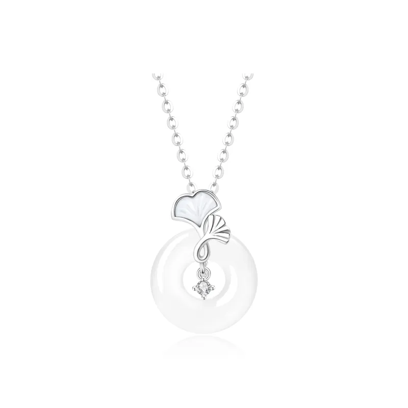 Lao Feng Xiang Chalcedony Necklaces Women's-0