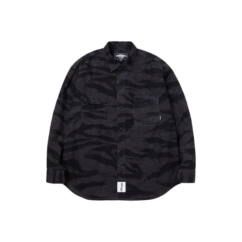 NEIGHBORHOOD X Wind And Sea Camouflage Officer Shirt-1